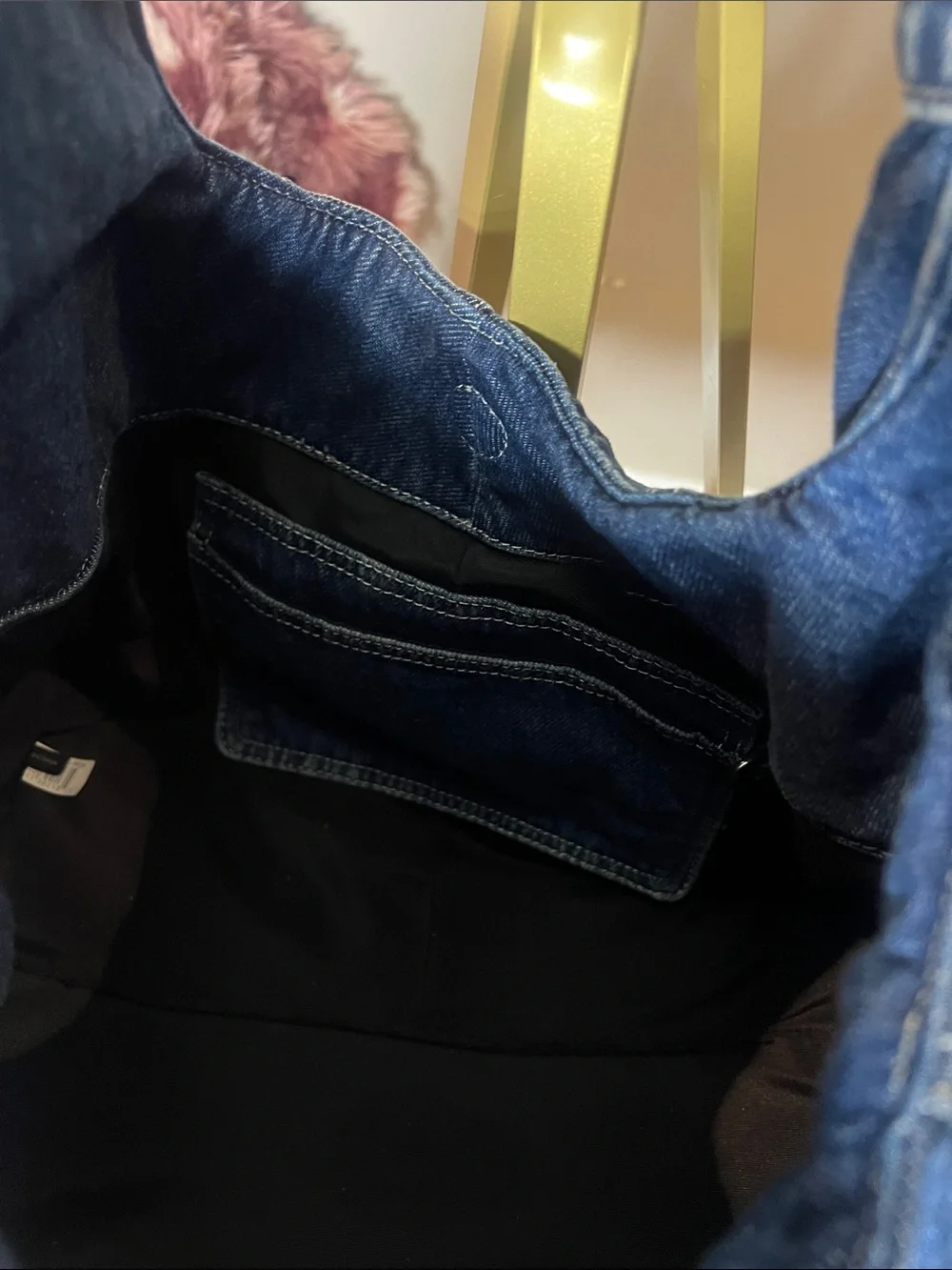 Marc Jacobs Denim Blue Bow-Accent Shoulder Bag - Picture 7 of 9